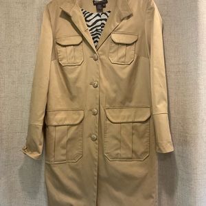 DANA BUCHMAN WOMENS LONG JACKET SIZE XS